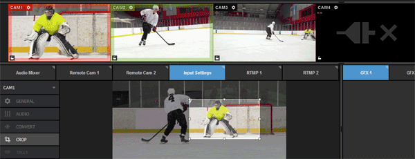 LiveStream Studio Advanced Input Cropping