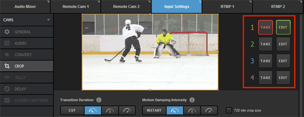 LiveStream Studio Advanced Input Cropping