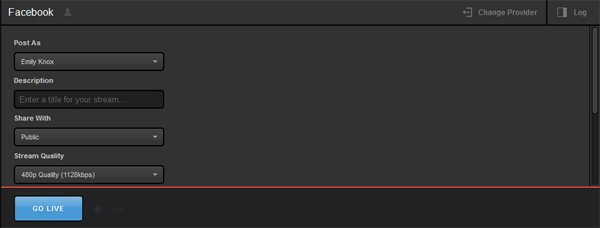 Stream to Facebook Live