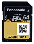 Panasonic AJ-P2M064AG 64GB MicroP2 Card