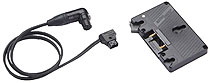 Litepanels Anton Bauer Gold Mount Battery Bracket with P-Tap to 3-pin XLR cable (900-3507)